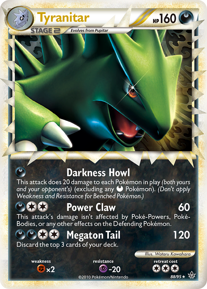 Pokemon | Tyranitar (88/95) [HeartGold & SoulSilver: Unleashed] | The Nerd Merchant