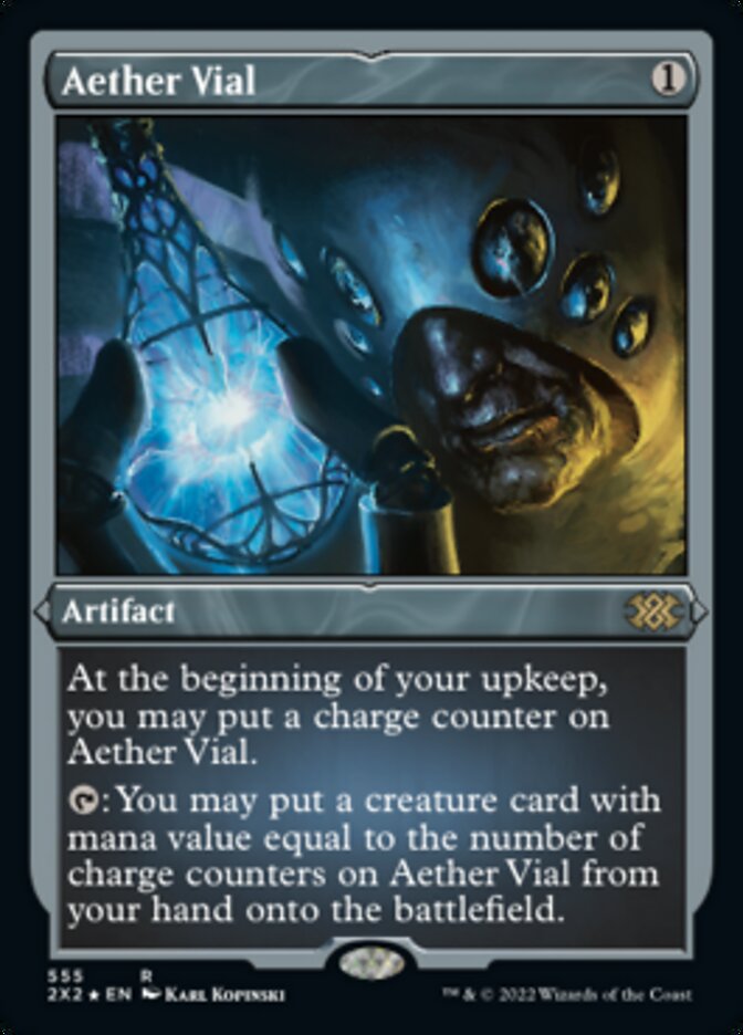 Magic | Aether Vial (Foil Etched) [Double Masters 2022] | The Nerd Merchant