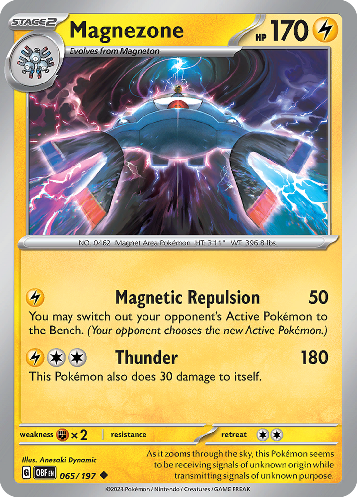 Pokemon | Magnezone (065/197) [Scarlet & Violet: Obsidian Flames] | The Nerd Merchant