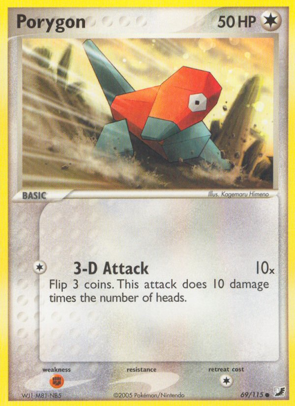Pokemon | Porygon (69/115) [EX: Unseen Forces] | The Nerd Merchant