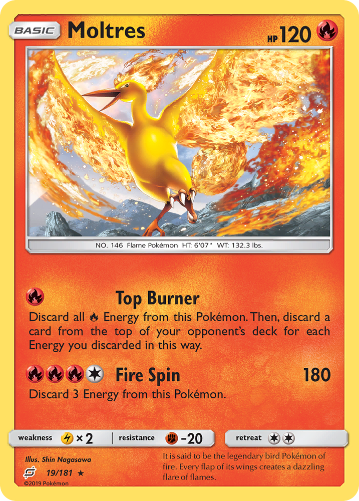 Pokemon | Moltres (19/181) [Sun & Moon: Team Up] | The Nerd Merchant
