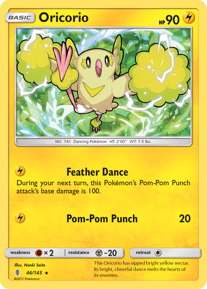Pokemon | Oricorio (46/145) [Sun & Moon: Guardians Rising] | The Nerd Merchant