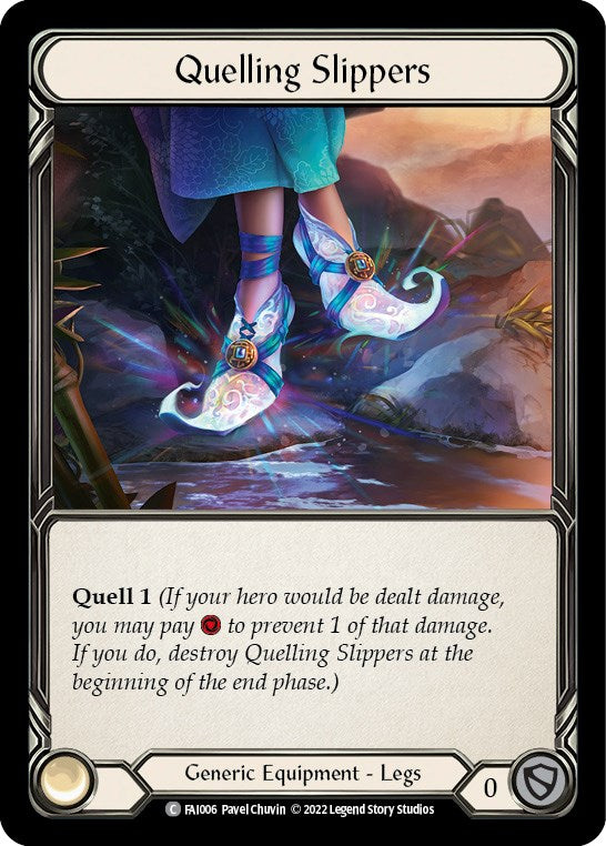 Flesh and Blood TCG | Quelling Slippers [FAI006] (Uprising Fai Blitz Deck) | The Nerd Merchant