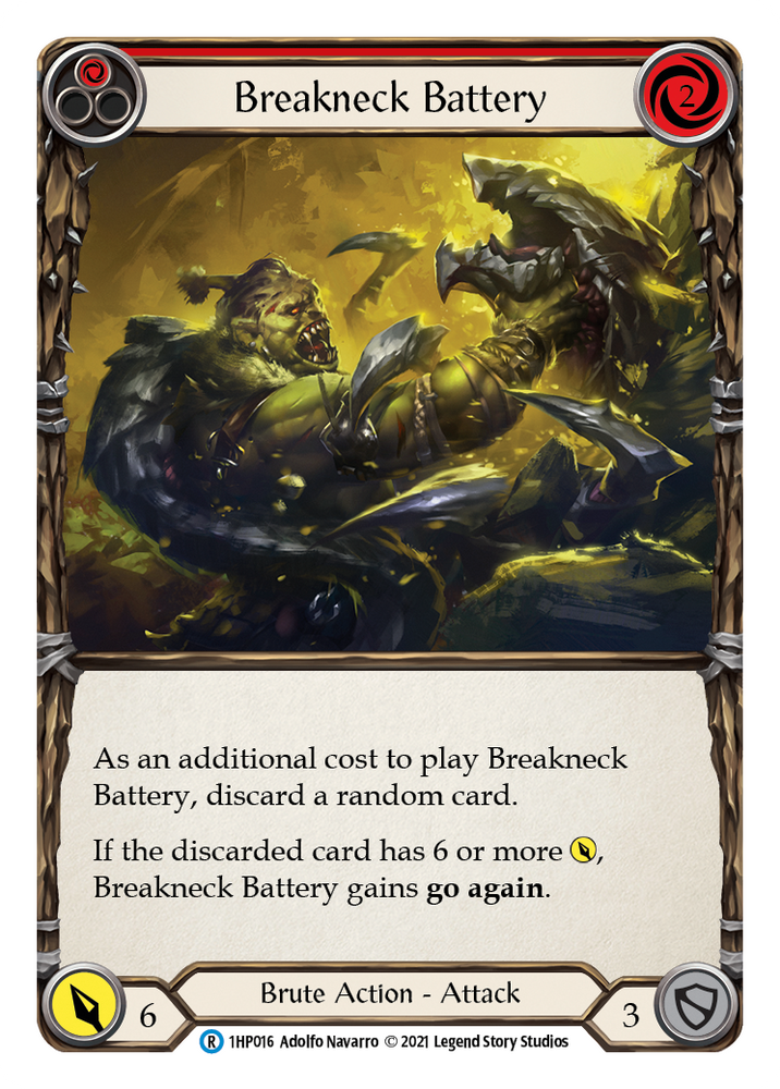 Flesh and Blood TCG | Breakneck Battery (Red) [1HP016] (History Pack 1) | The Nerd Merchant