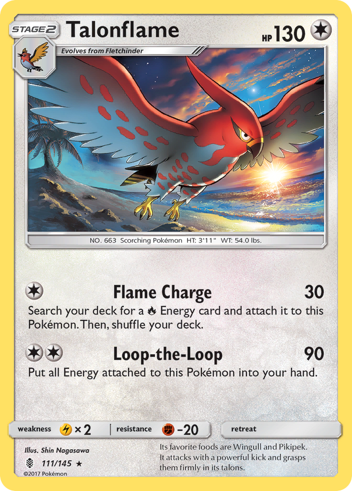 Pokemon | Talonflame (111/145) [Sun & Moon: Guardians Rising] | The Nerd Merchant