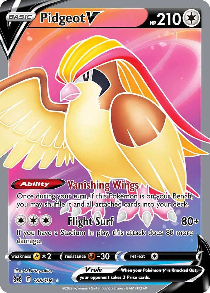 Pokemon | Pidgeot V (188/196) [Sword & Shield: Lost Origin] | The Nerd Merchant
