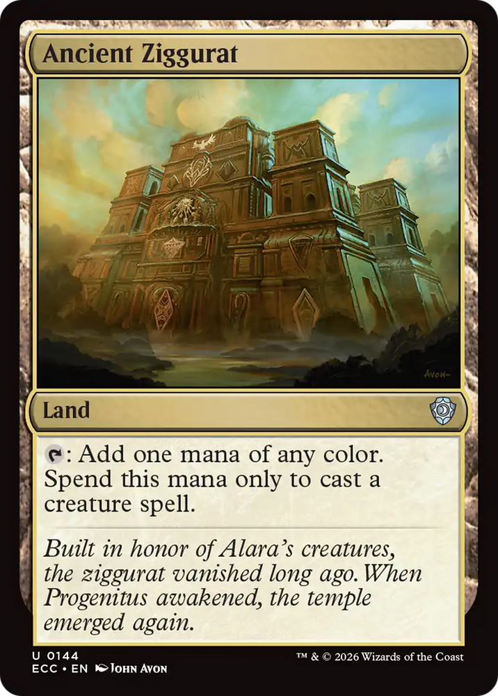 Magic | Ancient Ziggurat [Lorwyn Eclipsed Commander] | The Nerd Merchant
