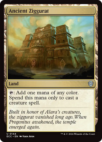 Magic | Ancient Ziggurat [Lorwyn Eclipsed Commander] | The Nerd Merchant