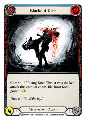 Flesh and Blood TCG | Blackout Kick (Blue) [1HP106] (History Pack 1) | The Nerd Merchant