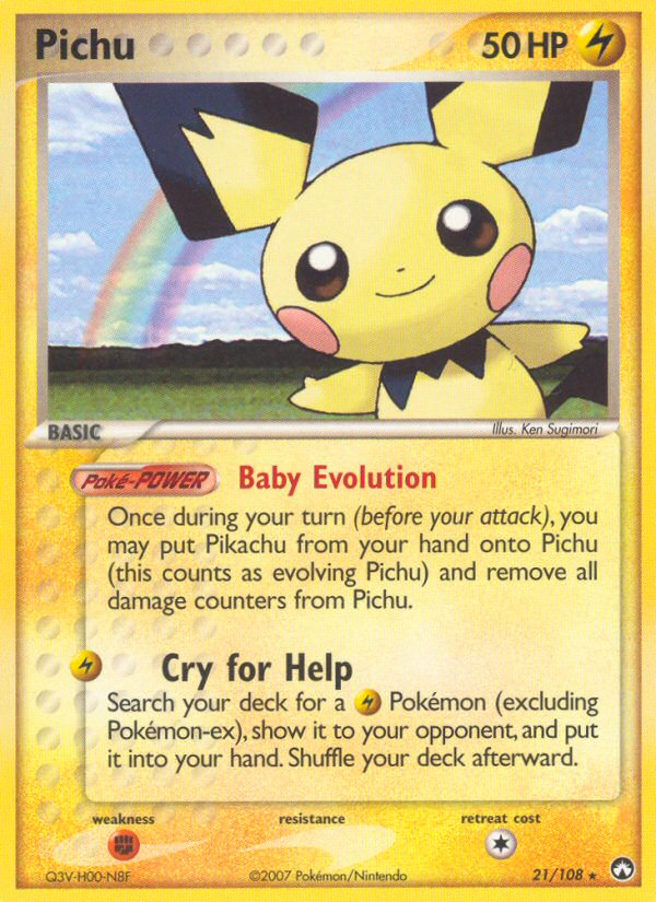 Pokemon | Pichu (21/108) [EX: Power Keepers] | The Nerd Merchant
