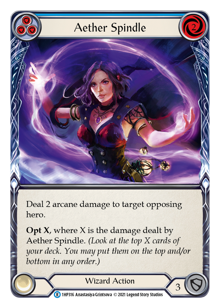 Flesh and Blood TCG | Aether Spindle (Blue) [1HP316] (History Pack 1) | The Nerd Merchant