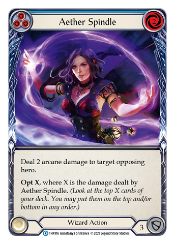 Flesh and Blood TCG | Aether Spindle (Blue) [1HP316] (History Pack 1) | The Nerd Merchant