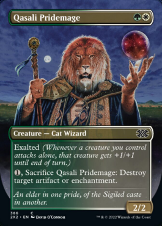 Magic | Qasali Pridemage (Borderless Alternate Art) [Double Masters 2022] | The Nerd Merchant