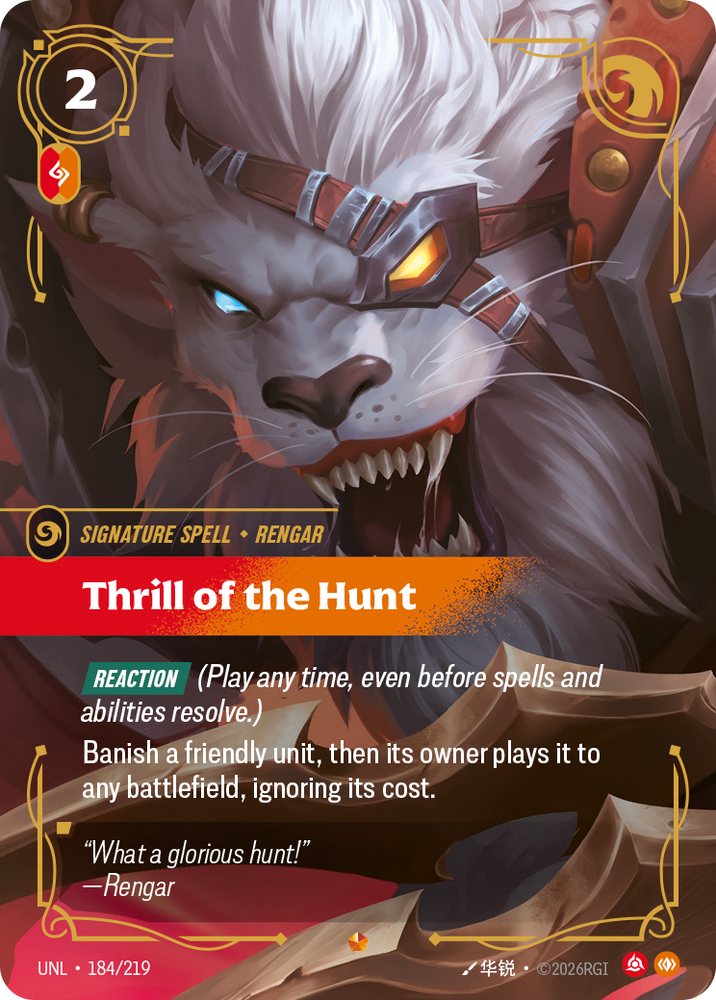 Thrill of the Hunt (Foil) - Unleashed (184/219)