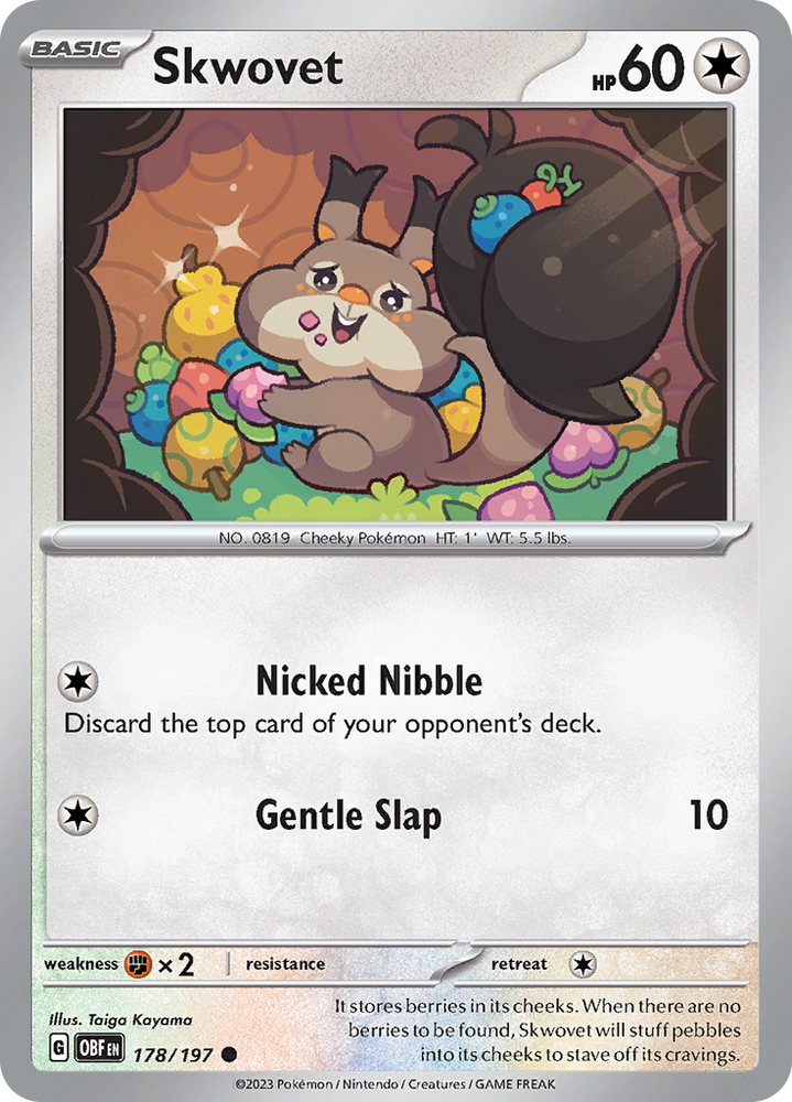 Pokemon | Skwovet (178/197) [Scarlet & Violet: Obsidian Flames] | The Nerd Merchant