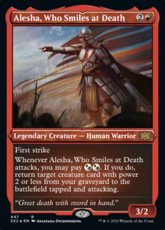 Magic | Alesha, Who Smiles at Death (Foil Etched) [Double Masters 2022] | The Nerd Merchant