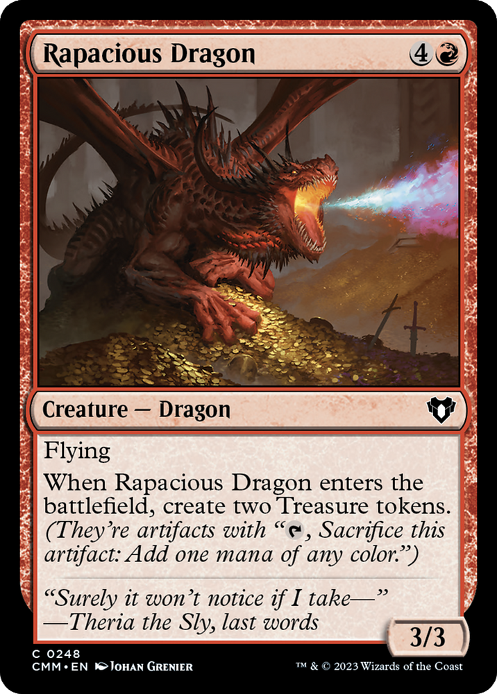 Magic | Rapacious Dragon [Commander Masters] | The Nerd Merchant