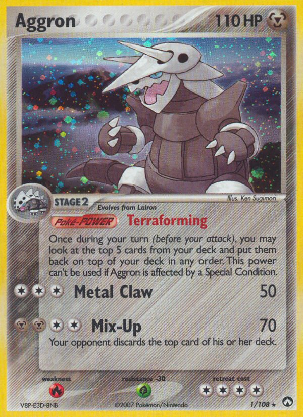 Pokemon | Aggron (1/108) [EX: Power Keepers] | The Nerd Merchant