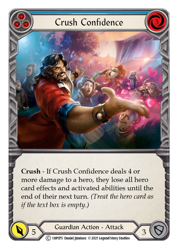Flesh and Blood TCG | Crush Confidence (Blue) [1HP075] (History Pack 1) | The Nerd Merchant