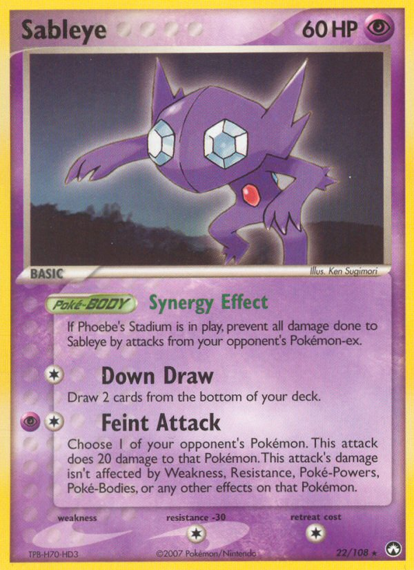 Pokemon | Sableye (22/108) [EX: Power Keepers] | The Nerd Merchant