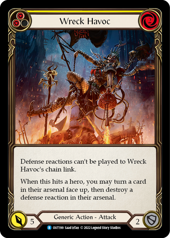 Flesh and Blood TCG | Wreck Havoc (Yellow) [OUT199] (Outsiders) | The Nerd Merchant