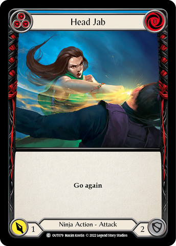 Flesh and Blood TCG | Head Jab (Blue) [OUT079] (Outsiders) | The Nerd Merchant