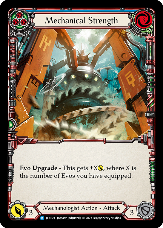 Flesh and Blood TCG | Mechanical Strength (Blue) [TCC024] (Round the Table: TCC x LSS) | The Nerd Merchant