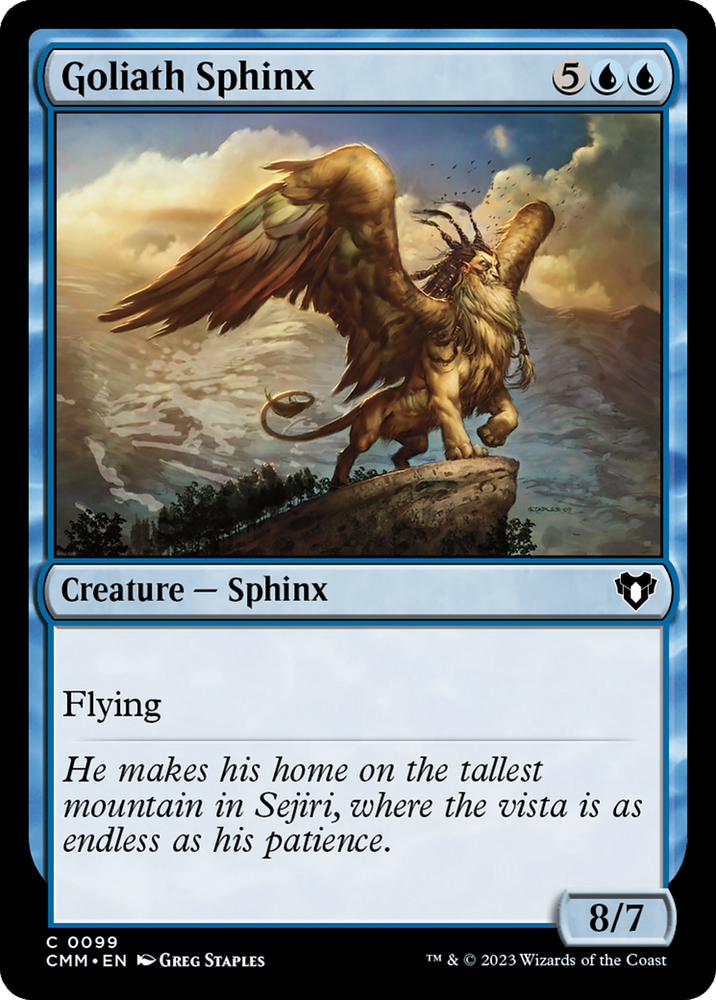 Magic | Goliath Sphinx [Commander Masters] | The Nerd Merchant
