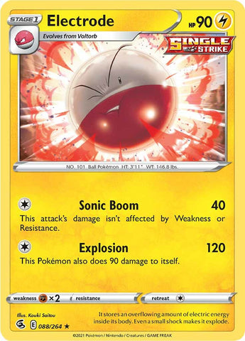 Pokemon | Electrode (088/264) [Sword & Shield: Fusion Strike] | The Nerd Merchant