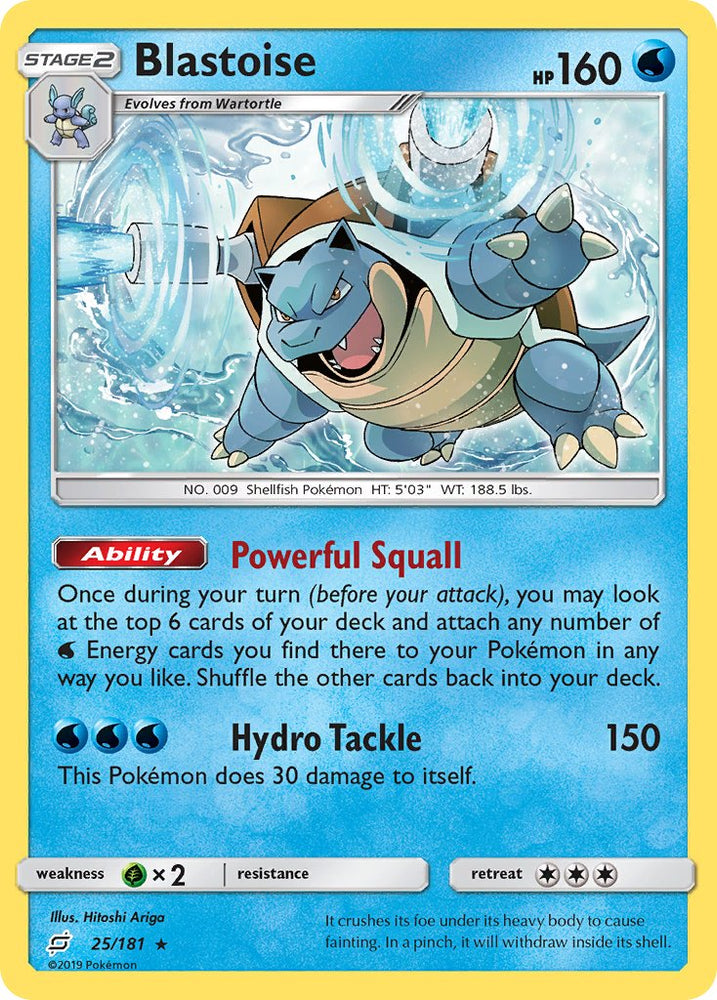 Pokemon | Blastoise (25/181) (Theme Deck Exclusive) [Sun & Moon: Team Up] | The Nerd Merchant