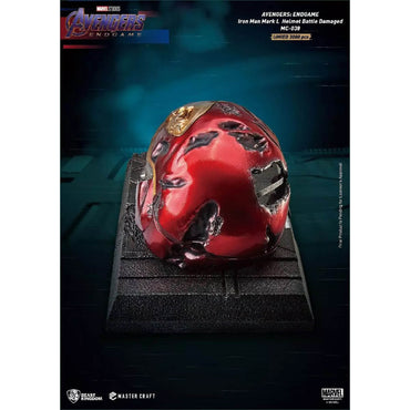 Avengers Endgame Iron Man Helmet Battle Damage MC-038 Statue