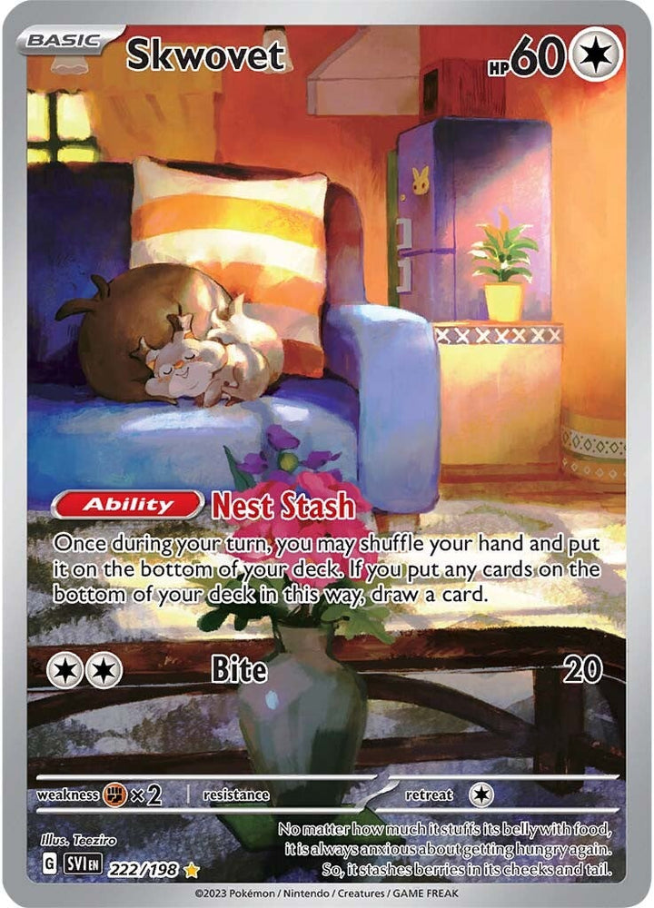 Pokemon | Skwovet (222/198) [Scarlet & Violet: Base Set] | The Nerd Merchant