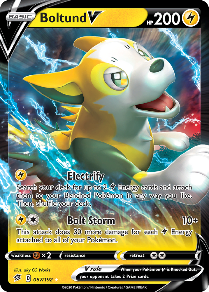 Pokemon | Boltund V (067/192) [Sword & Shield: Rebel Clash] | The Nerd Merchant