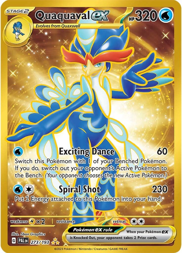 Pokemon | Quaquaval ex (273/193) [Scarlet & Violet: Paldea Evolved] | The Nerd Merchant