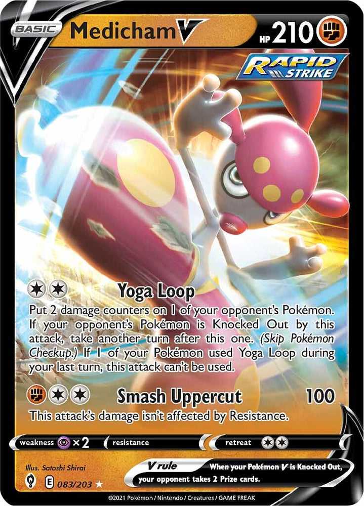 Pokemon | Medicham V (083/203) [Sword & Shield: Evolving Skies] | The Nerd Merchant