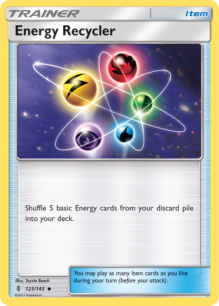 Pokemon | Energy Recycler (123/145) [Sun & Moon: Guardians Rising] | The Nerd Merchant