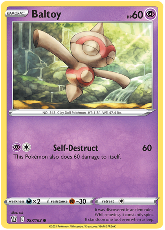 Pokemon | Baltoy (057/163) [Sword & Shield: Battle Styles] | The Nerd Merchant