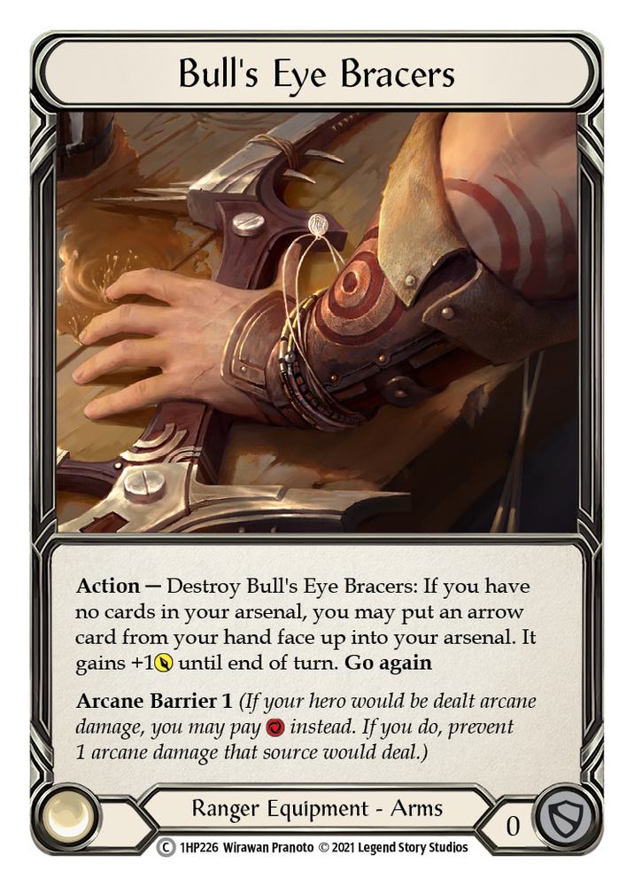 Flesh and Blood TCG | Bull's Eye Bracers [1HP226] (History Pack 1) | The Nerd Merchant