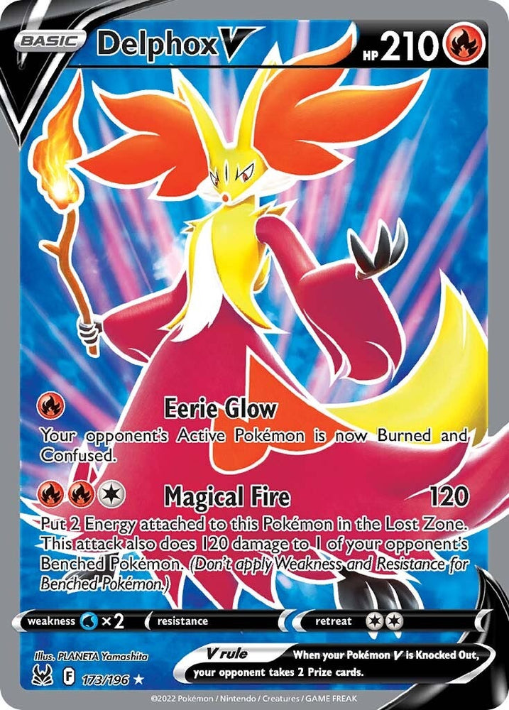Pokemon | Delphox V (173/196) [Sword & Shield: Lost Origin] | The Nerd Merchant