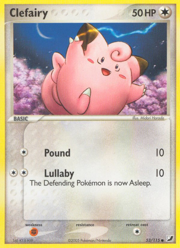 Pokemon | Clefairy (53/115) [EX: Unseen Forces] | The Nerd Merchant
