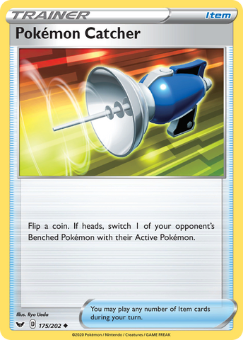 Pokemon | Pokemon Catcher (175/202) [Sword & Shield: Base Set] | The Nerd Merchant