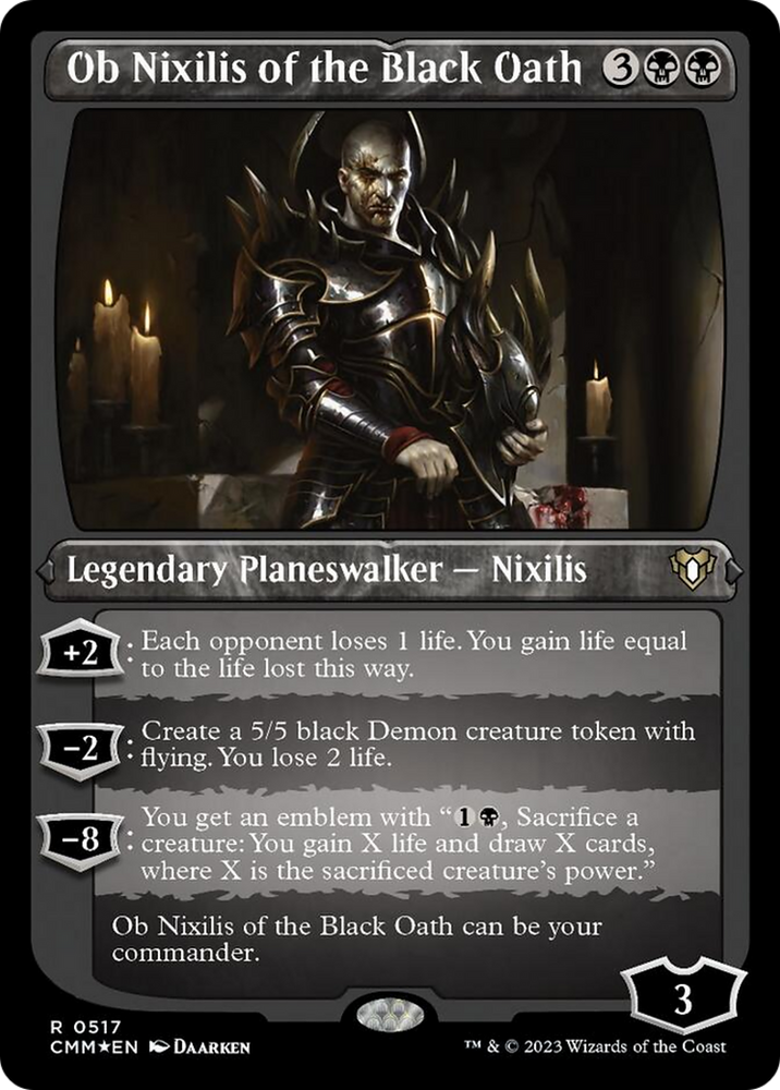 Magic | Ob Nixilis of the Black Oath (Foil Etched) [Commander Masters] | The Nerd Merchant