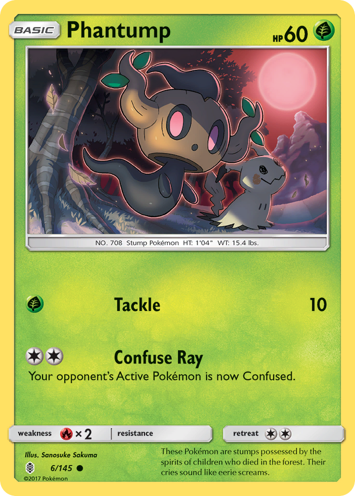 Pokemon | Phantump (6/145) [Sun & Moon: Guardians Rising] | The Nerd Merchant