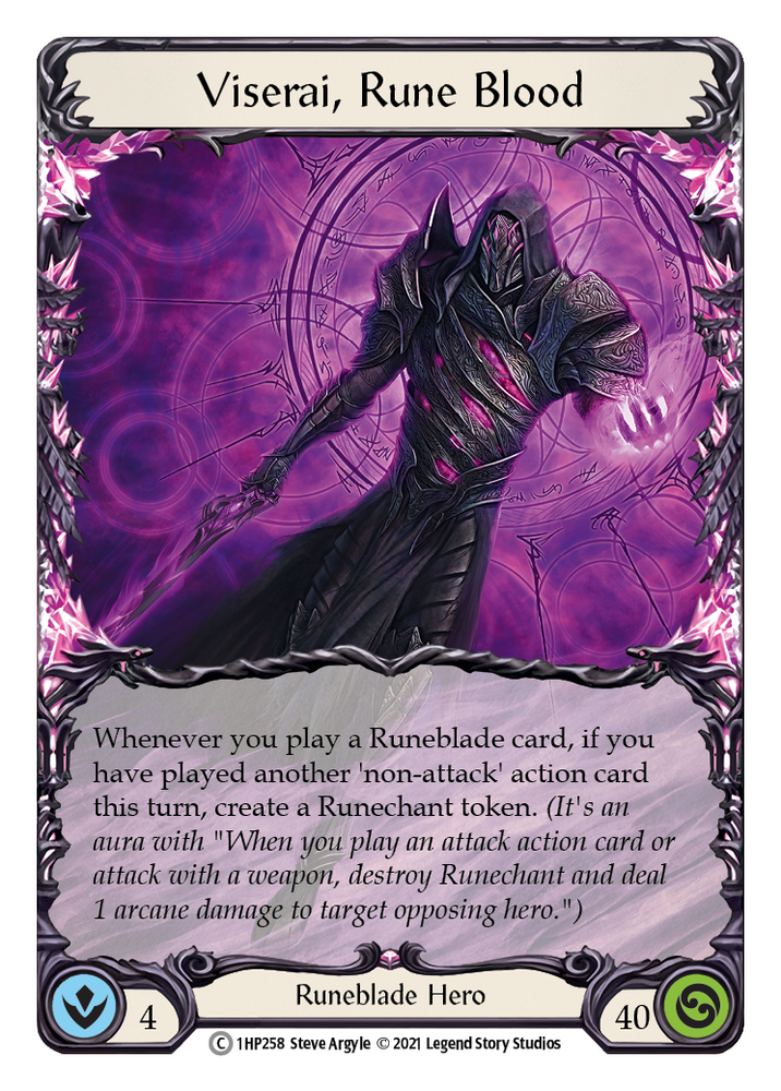 Flesh and Blood TCG | Viserai, Rune Blood [1HP258] (History Pack 1) | The Nerd Merchant