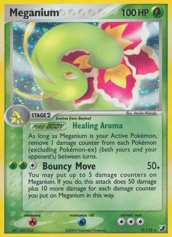 Pokemon | Meganium (9/115) [EX: Unseen Forces] | The Nerd Merchant