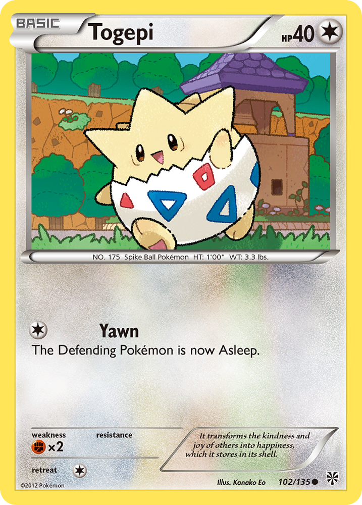 Pokemon | Togepi (102/135) [Black & White: Plasma Storm] | The Nerd Merchant