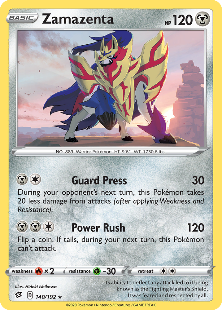 Pokemon | Zamazenta (140/192) [Sword & Shield: Rebel Clash] | The Nerd Merchant