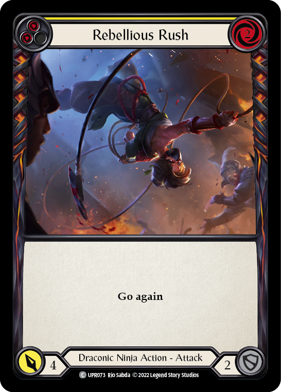 Flesh and Blood TCG | Rebellious Rush (Yellow) [UPR073] (Uprising) | The Nerd Merchant