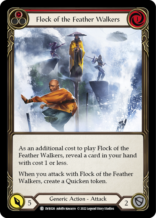 Flesh and Blood TCG | Flock of the Featherwalkers (Red) [DVR026] (Classic Battles: Rhinar vs Dorinthea) | The Nerd Merchant