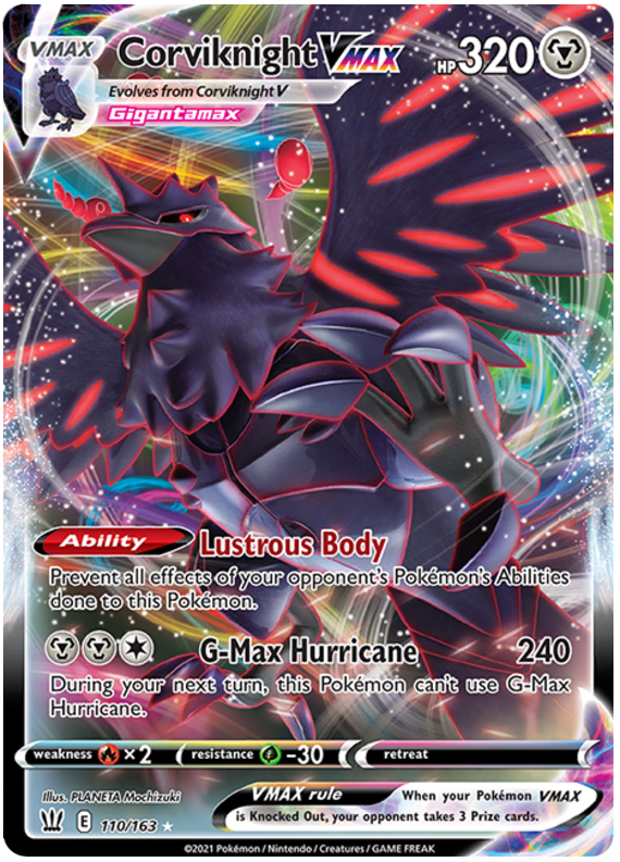 Pokemon | Corviknight VMAX (110/163) [Sword & Shield: Battle Styles] | The Nerd Merchant